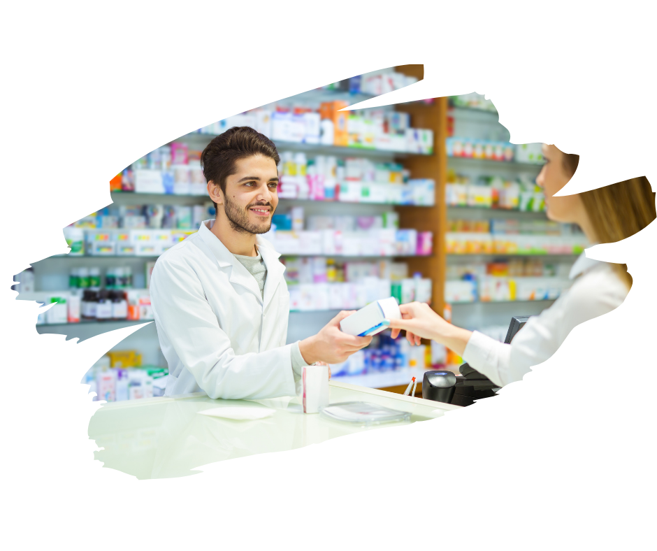 Un client mystère, se faisant passer pour un patient, reçoit des conseils et un accompagnement personnalisés de la part d'un pharmacien en pharmacie